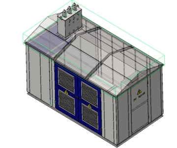 3D модель КТПГ тупикового типа 400...2500 кВА