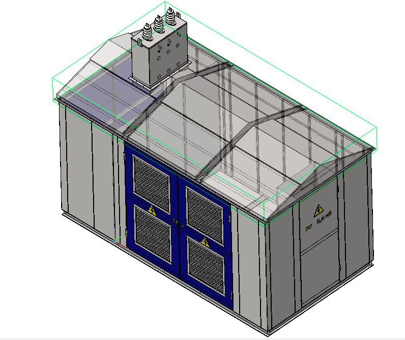 3D модель КТПГ тупикового типа 400...2500 кВА