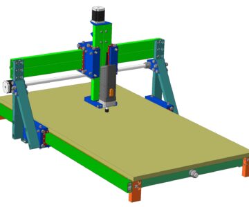 3D модель Фрезерный станок с ЧПУ 600х800х100