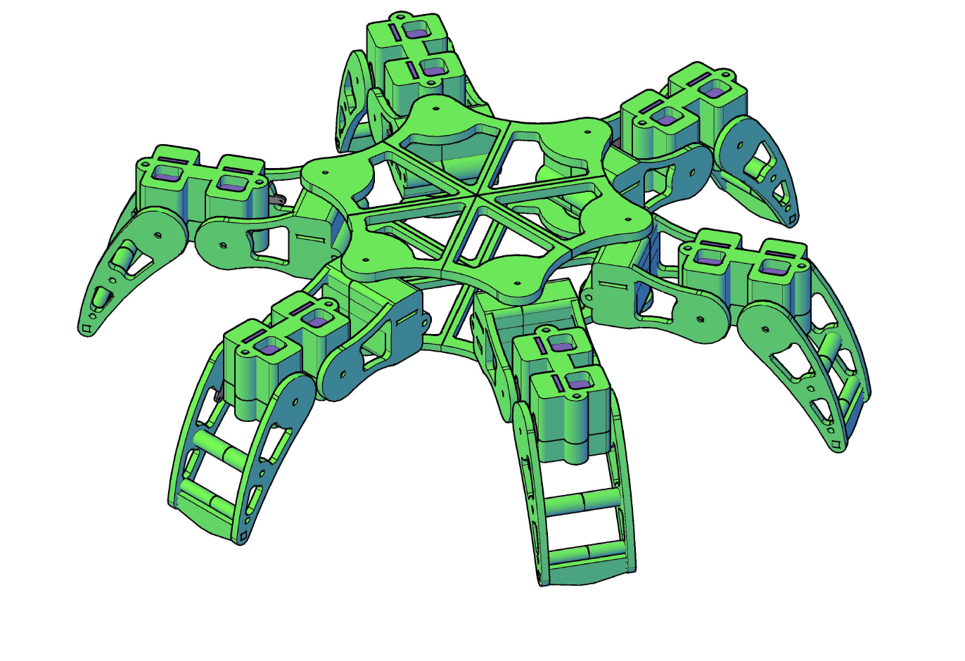 3D модель Гексапод для печати на 3д принтере
