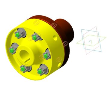 3D модель Муфта эластичная для компрессора К2-150