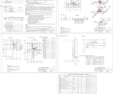 Чертеж Курсовой проект "Отопление жилого дома в городе Ржев"