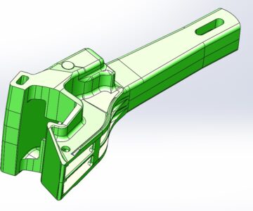 3D модель Корпус автосцепки CА-3 (железнодорожное литье)