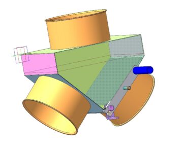 3D модель Переключатель потоков сыпучих материалов