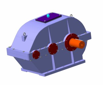 3D модель Разработка трёхмерной сборочной модели двухступенчатого цилиндрического редуктора