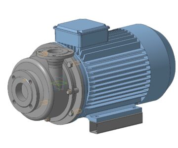 3D модель Насос ХМ 80 50К5-18,5 2