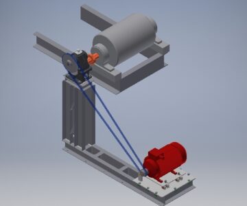 3D модель Привод ленточного конвейера - передаваемая мощность 5,8 кВт