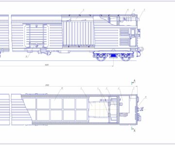 Чертеж Грузовая рефрижераторная секция БМЗ