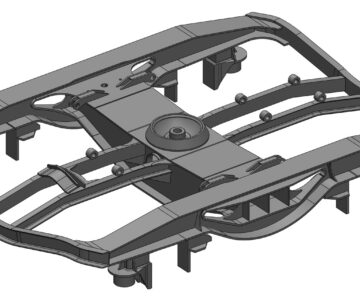 3D модель Рама тележки Y25