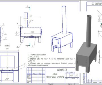 Безопасная печь для гаража на отработке из газового баллона