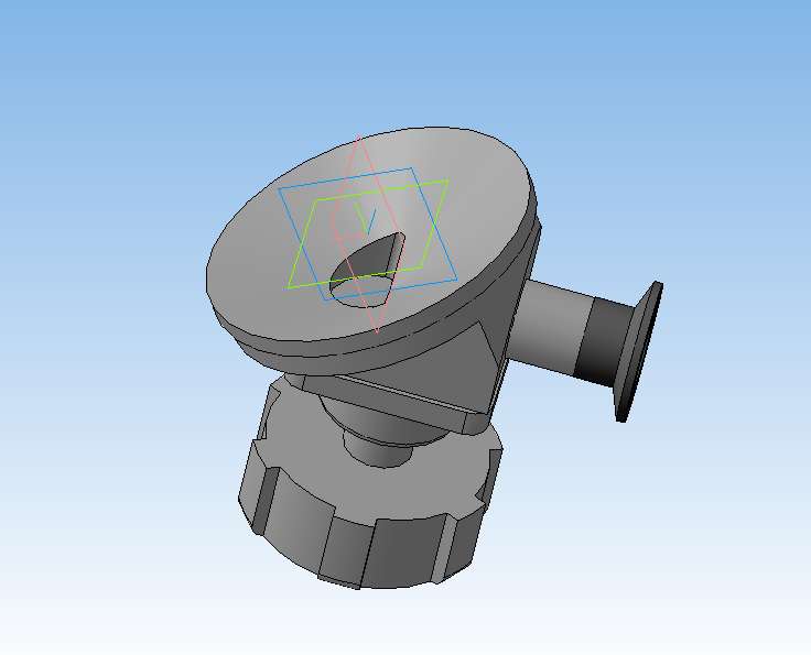 3D модель Донный клапан мембранный