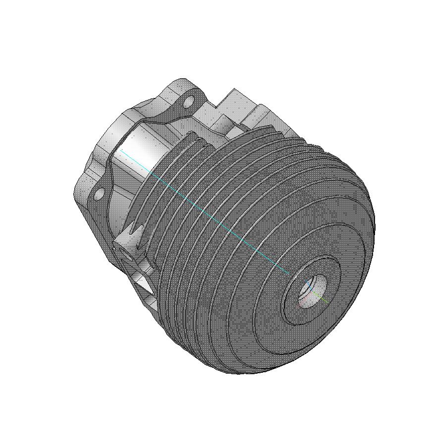 3D модель Цилиндр малогабаритного двигателя