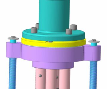 3D модель Головка сверлильная четырехшпиндельная