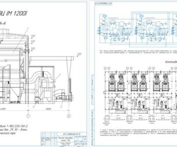 Чертеж Расчет тепловой схемы ТЭЦ (тепловая нагрузка , МВт 2800)