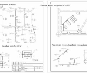 Чертеж Газификация микрорайона города Ртищево Саратовская область