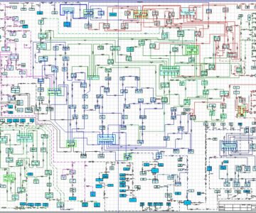 Чертеж Схема электроснабжения города