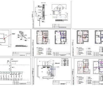 Чертеж Электроснабжение частного дома