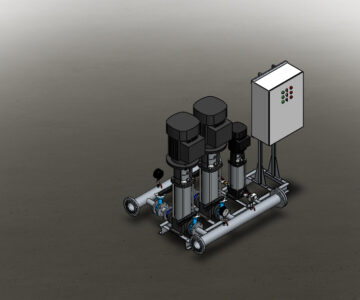 3D модель Насосная станция APSU A 2 CR15-9+JCR3-19 на базе насосов Grundfos