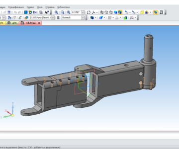 3D модель Модель руки робота типа Scara