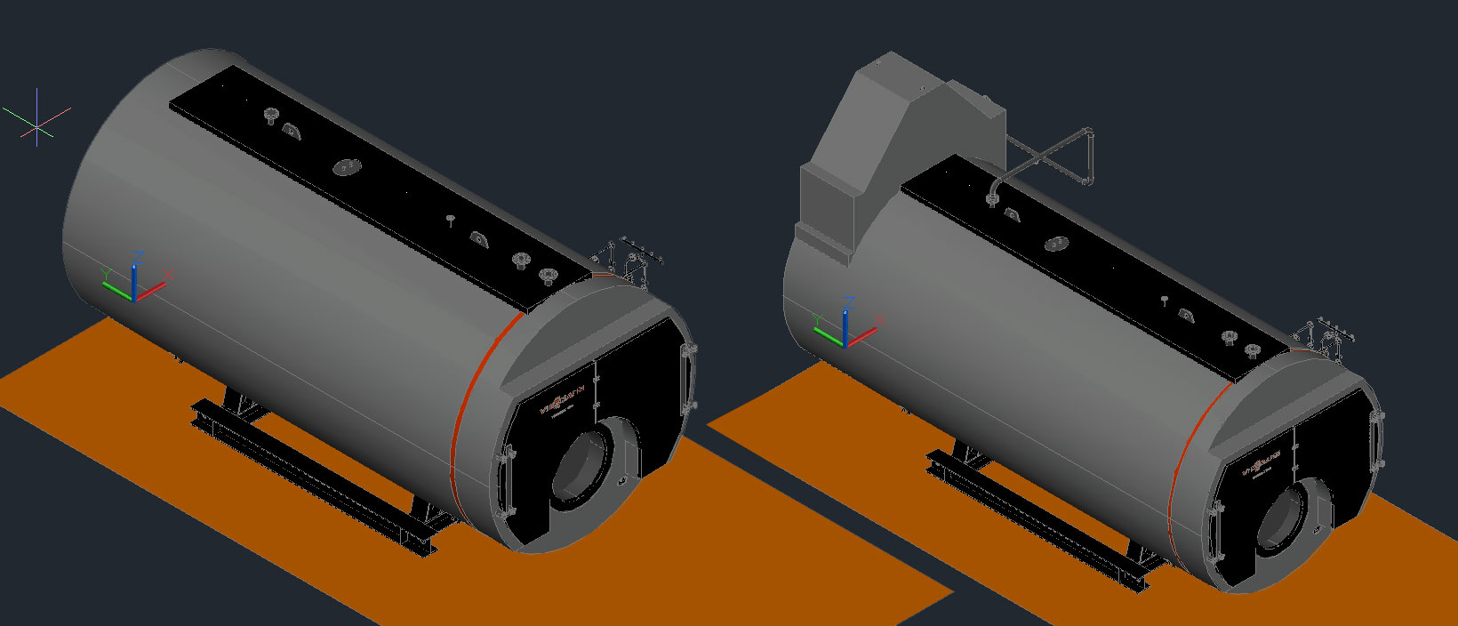 3D модель Котлы паровые Viessmann Vitomax 200-HS M75A