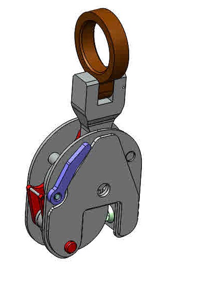 3D модель Захват для вертикального подъема листа 3т
