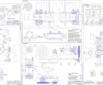 Чертеж Проектирование привода общего назначения (u=30,476)