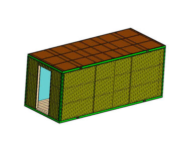 3D модель Бытовка - жилой контейнер