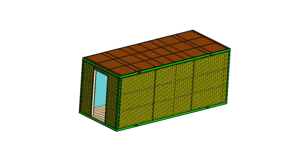 3D модель Бытовка - жилой контейнер