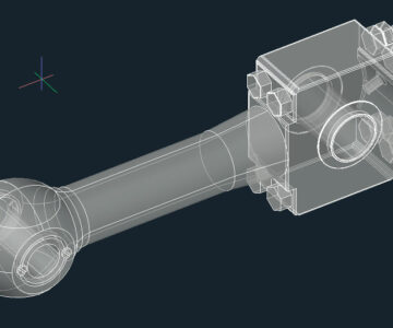 3D модель МЧ00.81.00.00.СБ Тяга