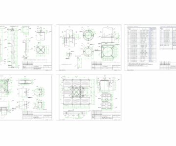 Чертеж Прожекторная мачта h=24м