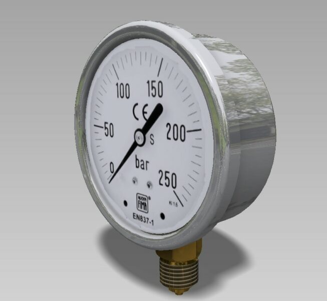 Маномерт NUOVA FIMA EN 837-1 MGS10 DN63 - Чертежи, 3D Модели, Проекты ...