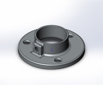 3D модель Опора для мебельной трубы d=25 мм