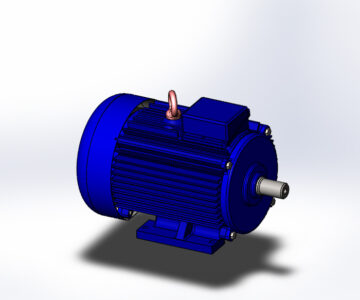 3D модель 3D модель электродвигателя АИР 132 М6 У3