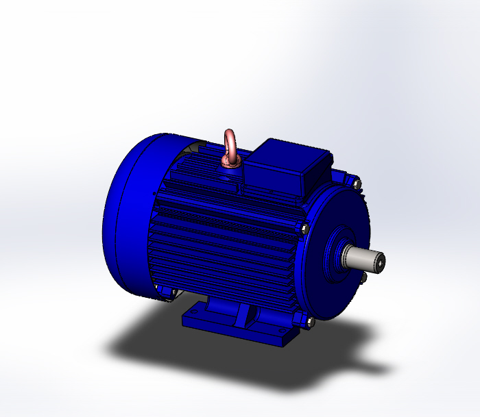 3D модель 3D модель электродвигателя АИР 132 М6 У3