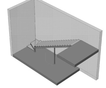 3D модель Металлокаркас лестницы