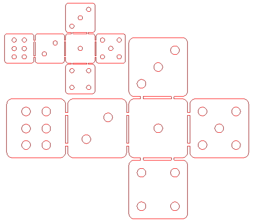 3D модель Раскрой кубика