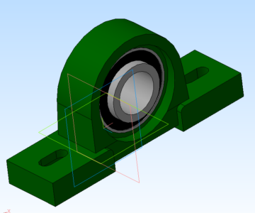 3D модель Корпусной подшипник CRAFT P205