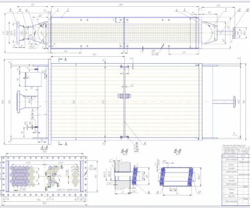 Чертеж Секция воздухонагревателя