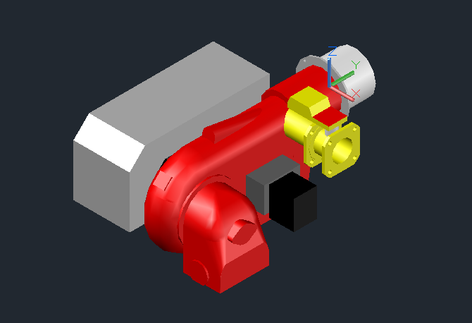 3D модель Горелка ГБЛ-0.85