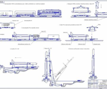 Чертеж Техническое предложение для РКК "Ангара А1" с РБ "Байкал" для космодрома "Байконур"