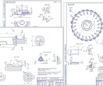 Чертеж Проектирование режущего инструмента - дисковую фрезу, долбяк и сверло