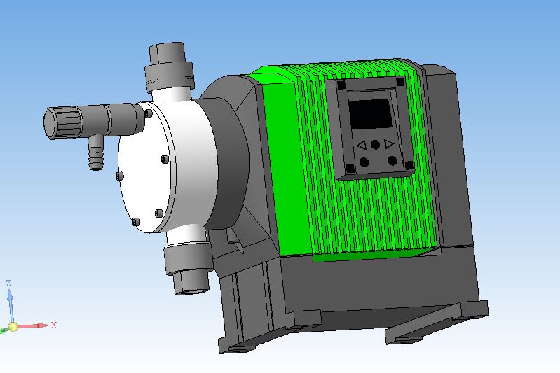 3D модель Цифровой мембранный дозировочный насос