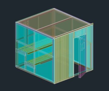 3D модель 3d модель парильного отделения