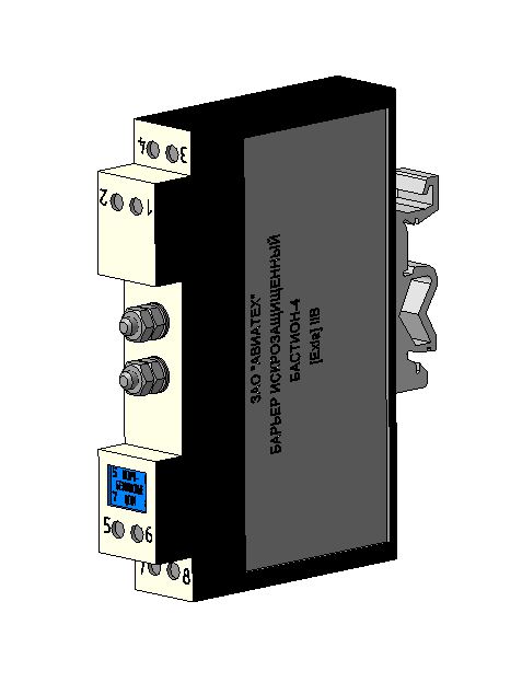 3D модель Барьер искрозащищенный "Бастион-4"