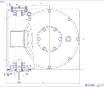 Чертеж Редуктор привода механизма подъема спирали гидроклассификатора