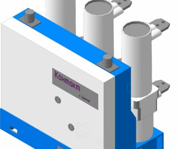 3D модель 3d модель вакуумного выключателя ВБМ-10-20