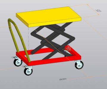 3D модель Подъемный стол для выкатного элемента 4000А