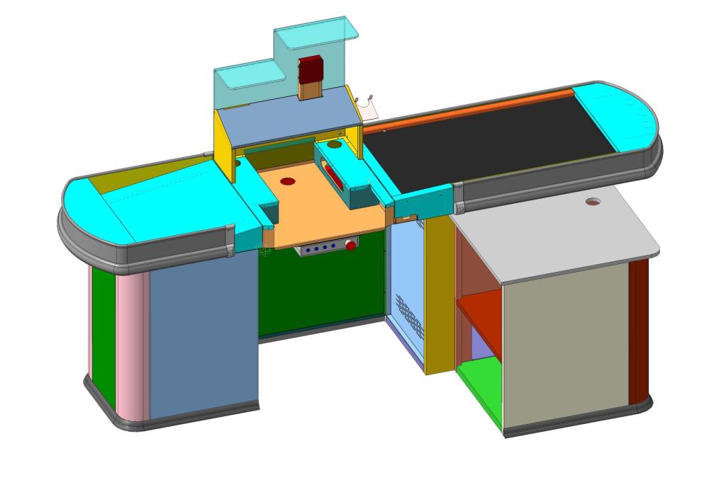 3D модель Касса для супермаркета