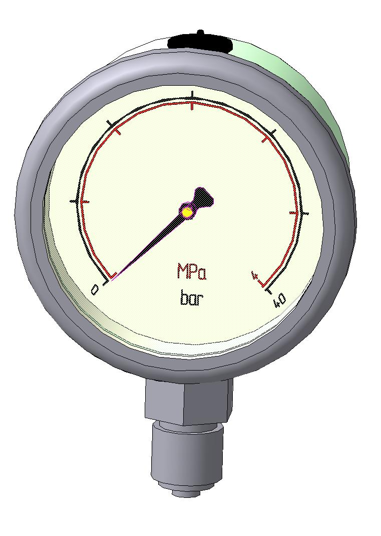 3D модель Манометр серии G30 ООО «АЛЬФАКИП»