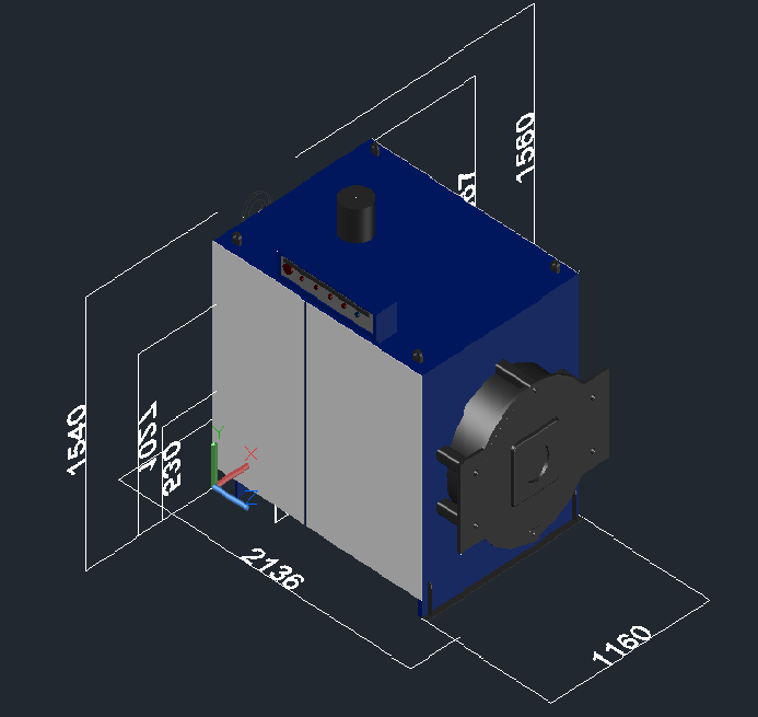 3D модель Водогрейный котел RS-D300